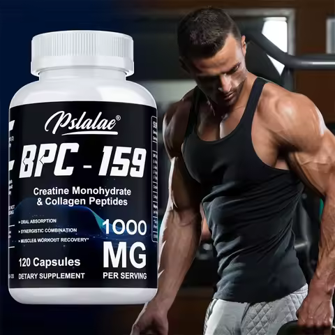 BPC-159, with Creatine Monohydrate & Collagen Peptides - Enhance Energy, Endurance, Supports Muscle 