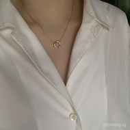 S925Complete luck Meaning Necklace Personality Platinum Plated Irregular Sterling Silver Mobius Pend