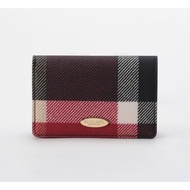 Japan Blue Label Red Checkers Card Holder