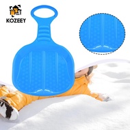 [KOZEEY] Kids Snow Sled Sledge Gift Sturdy Ergonomic Handle Thicker 12.99x19.69x1.97inch