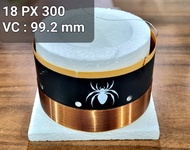 Spull Black Spider BS 18 PX 300 / Spool Speaker 18 Inch Black Spider 18PX300 99.2mm