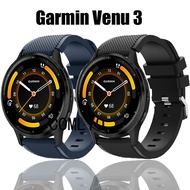 For Garmin Venu 3 Strap Silicone Soft Smart Watch Band Belt Bracelet