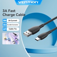 Vention Type-C Cable 3A Fast Charging Durable Cable with Strap for Phones/Tablets/Mobile Devices