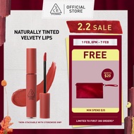 3CE Velvet Lip Tint Lipstick, Smooth matte creamy airy texture, with rich pigments for soft-blurred 