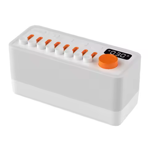 Smart Sleep Aid Speaker RGB 12 Colors Night Light With 8 Nature Sounds White Noise Sleep Machine Blu