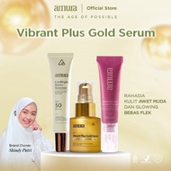 Amura Gold Serum Original 20ml - Menyamarkan Noda Hitam Kerutan Garis Halus dan Mencerahkan