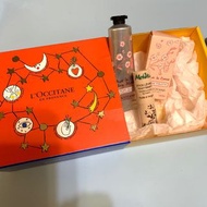 全新 loccitane 套裝 櫻花handcream 香水 ➕ melvita lip blam