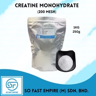 Pure Creatine Monohydrate 200Mesh /1kg/250g (No Scoop)