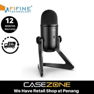 FIFINE K678 USB Podcast Microphone for Recording Streaming on PC and Mac,Condenser Computer Gaming Mic