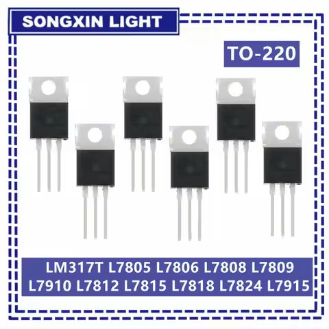 10PCS LM317T L7805 L7806 L7808 L7809 L7910 L7812 L7815 L7818 L7824 L7915 new and original IC Chipset
