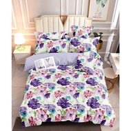 Purple Floral Fully Gartered 100% Canadian Cotton Soft, Breathable–Queen/King/Single/Double 3 in Cad