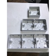 (               PVC Box Surface Nut Box/ Electrical Box/ Base 3x3 / 3x7 / 3x10 )