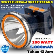 Senter Kepala 300 Watt / 8.400mAh Senter Kepala KISEKI CK-SK718T Super Terang Tahan Lama 14Jam | CK-