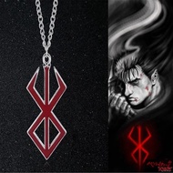 Berserk Necklace Hot Anime Metal Keychain Alloy Pendant Fashion Jewelry Men Woman Fashion Accessorie