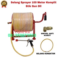 SELANG STEAM SPRAYER,KOMPRESOR PANJANG 50 METER + STIK GUN