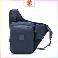 Gudika Messenger Chest Bag Daily Casual Large-capacity Chest Bag  Outdoor Sports Storage Messenger Bag Adjustable Shoulder Straps Zipper Chest Bag
