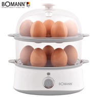 Bomann EB7210WG 2-Tier Egg Steamer Mini Electric Boiler Automatic Maker Cooker