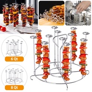 6Qt 8Qt Air Fryer Skewer Stand Compatible with Ninja Foodie Vertical Skewers Holder Grilling Air Fryer Kitchen Accessories