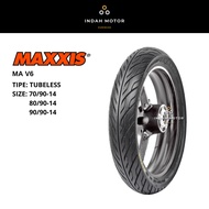 Maxxis MA-V6 Outer Tire | R14 | 70/90-14 | 80/90-14 |90/90-14 | Tubeless Tubeless