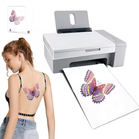 A4 Size For Laser Printer And Inkjet Printer DIY Printing Temporary Tattoo Paper Sticker