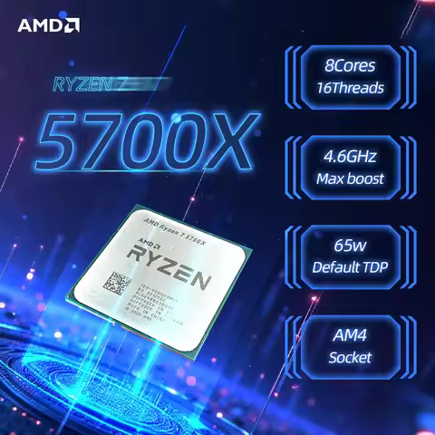 New！Amd Ryzen R7 5700X 3.4 Ghz Eight-Core Sixteen-Thread Cpu Processor 7Nm L3=32M Socket Am4