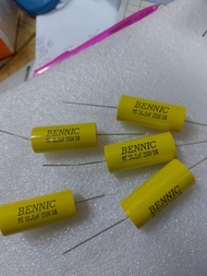 C/E BENNICแท้ๆ100%250v5%เป็นCเสียงแหลมใส่ลำโพงมี1uF250v 1.5uF250v 2.2uF250v 3.3uF250v 4.7uF250v 6.8u