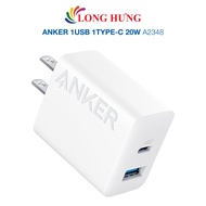 Cốc sạc Anker 1USB 1Type-C 20W A2348 - Hàng chính hãng - Thiết kế nhỏ gọn tiện lợi trang bị hệ thống