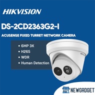 HIKVISION DS-2CD2363G2-I 6MP ACUSENSE FIXED TURRET NETWORK CAMERA