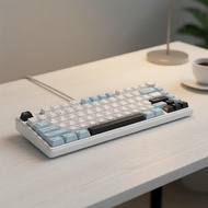 AULA F75 75% Hotswap RGB Mechanical Keyboard US English Layout LEOBOG Gray Blue