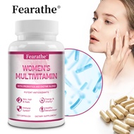 Fearathe Women's Multivitamin contains Vitamin A, B12, C, D3, Zinc & Biotin (120 capsules)
