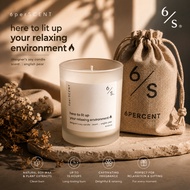 6 Perscent Plant-Extract Scented Soy Candle With Canvas Bag (50g)