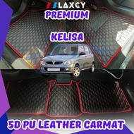 Perodua Kelisa LAXEY Carpet Floot mat 5D Carpet Pu Leather