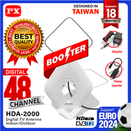 Antena TV Digital DVBT2 Indoor Outdoor Booster Antenna Analog 4K PX HDA-2000