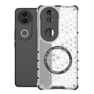 全城熱賣 - 適用於vivo V50 5G 國外版 蜂巢防摔磁環手機殼（白色）