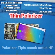 POLARIZER LCD HP TIPIS 15x15 CM - 20x20 CM POLARIS KHUSUS LCD HP