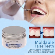 Lem Gigi Palsu Temptooth Penambal Gigi Isi,Temporary Tooth Repair 50g Kit Denture Adhesive Glue Deco