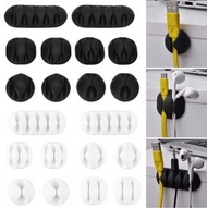 其他品牌 - -1套10個電線夾 貼紙 多功能固定電線夾 亞克力膠貼 電線整理器 電線收納 檯面電線固定器