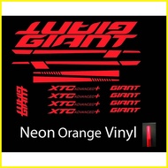 ▬ ☎ ﹊ GIANT XTC FRAME DECALS