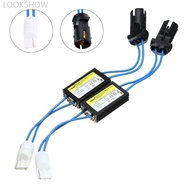 LOOKSHOW 2Pcs 12V LED Warning Canceller Decoder 501 T10 W5W NO Canbus OCB Error Load Resistor DC 12V