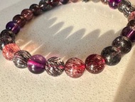 黑加侖超七水晶手鏈