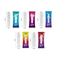 New Premium crystal sleeve spike dotted sarung condom reusable beaded protruding duri ring man enlar