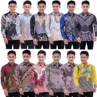 KEMEJA Azriel Men's Premium Long Sleeve Batik Shirt Size ML XL XXL