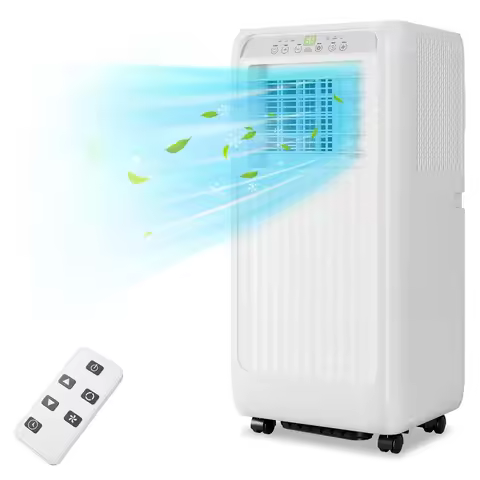 Portable Air Conditioner, 10000 BTU AC Unit 3-In-1 for Rooms Up to 450 Sq.Ft, Remote Control, 24H Ti