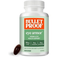 Bulletproof Eye Armor Supplement Softgels, 60 Count, Supplement for Eye Health and Blue Light Protec
