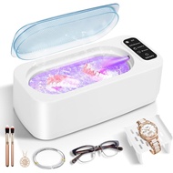 Ultrasonic Cleaner with UV Sterilisation – 350ml Portable Jewellery Cleaner & Retainer Cleaner, Mult