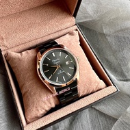[Original] Alexandre Christie 8656 MDBBRBA Classic Men's Watch Black Stainless Steel | Official Warranty