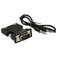 HDMI to VGA rca Audio Converter Cable HDMI Female to VGA Male 1080P Audio rca Cable