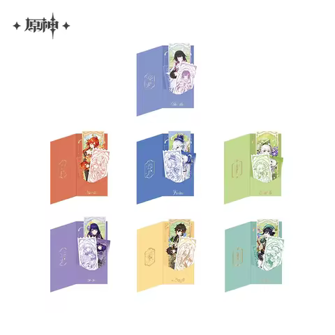 [Genuine] miHoYo Game Genshin Impact 5th Anniversary Celebration Commemorative Ticket Card Set Anime