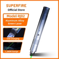 SUPERFIRE RJ02 Green Laser Torchlight Rechargeable Laser Pointer Aluminum Alloy Torchlight Super Bri