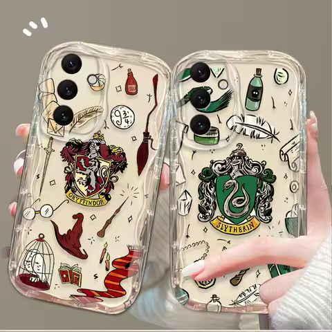 Magic Potters Wand Harries Clear Phone Case For Samsung Galaxy A54 A34 A24 A14 A13 A53 A33 A73 A23 A